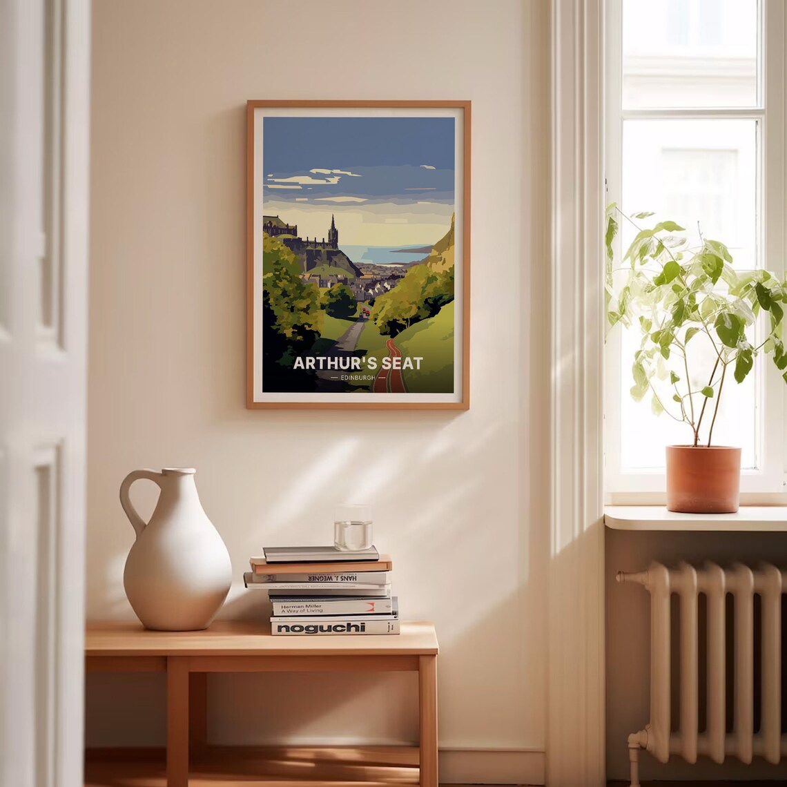 Arthur's Seat Edinburgh Travel Poster, Scotland Landscape - Image 4