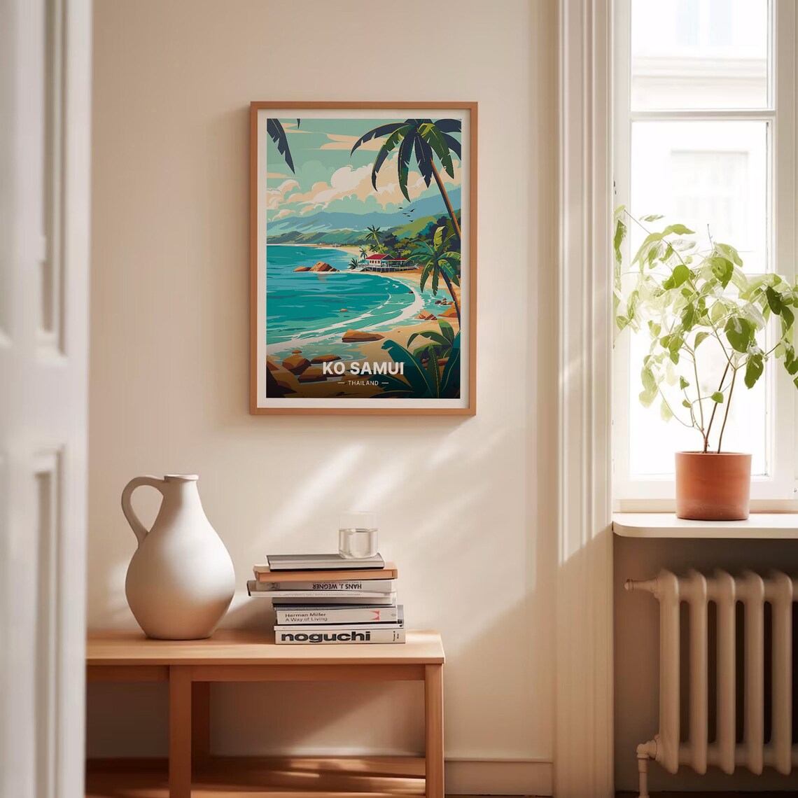 Ko Samui Thailand Tropical Beach Palms Island Escape Travel Poster - Image 4