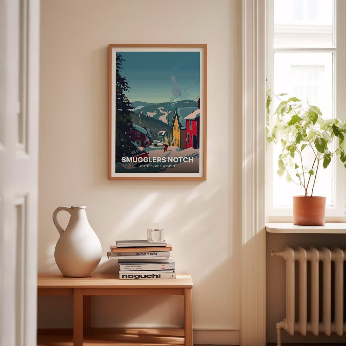 Smugglers Notch Vermont Retro Ski Travel Poster - Image 4