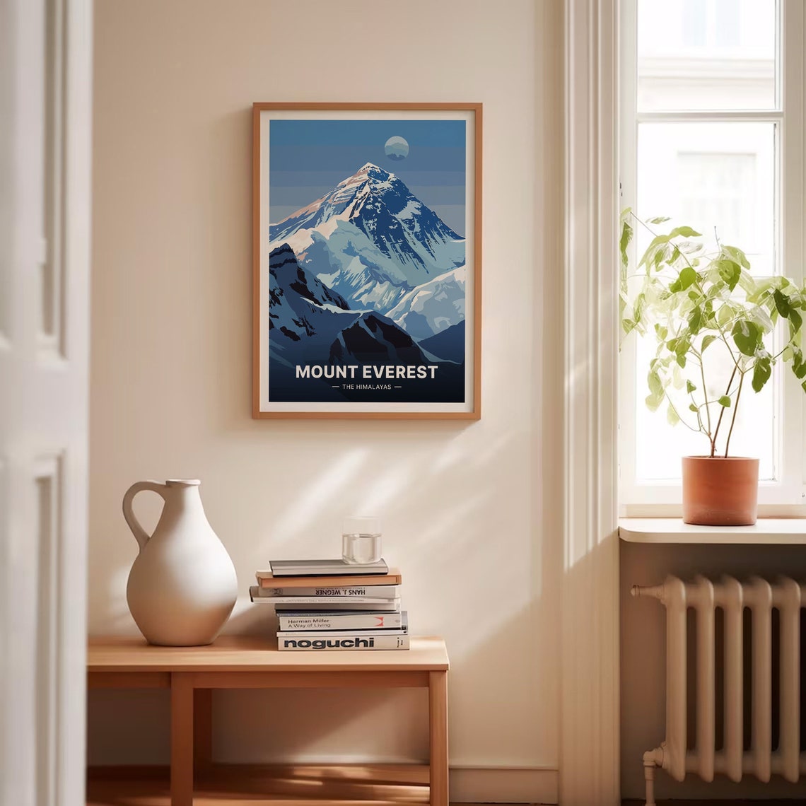 Mount Everest Himalayas Snow Peak Moonlit Night Adventure Travel Poster - Image 4