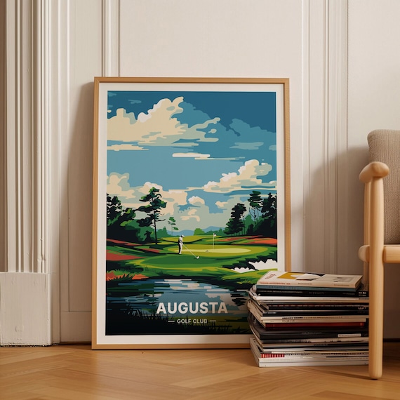 Augusta Golf Course Poster Travel Wall Art Golf Lover Home Decor Unique Gift For Golf Enthusiasts C20 1901
