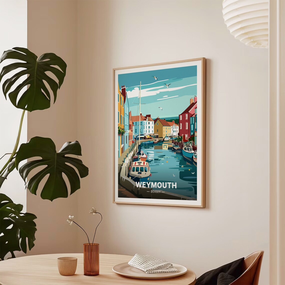 Weymouth Travel Poster, England Coastal City Art - Image 2