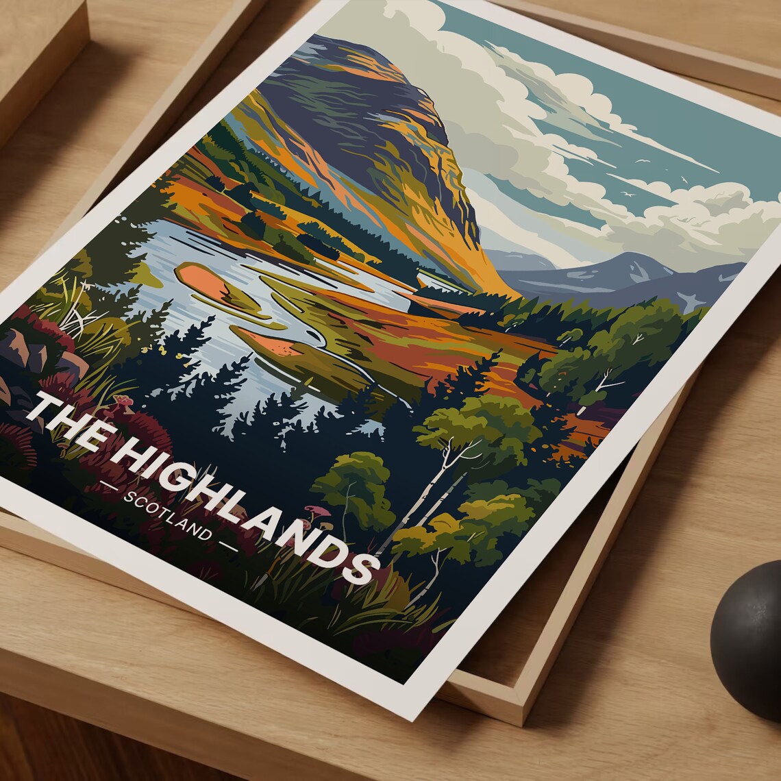 Scottish Highlands Travel Poster, Travel Poster - Image 3