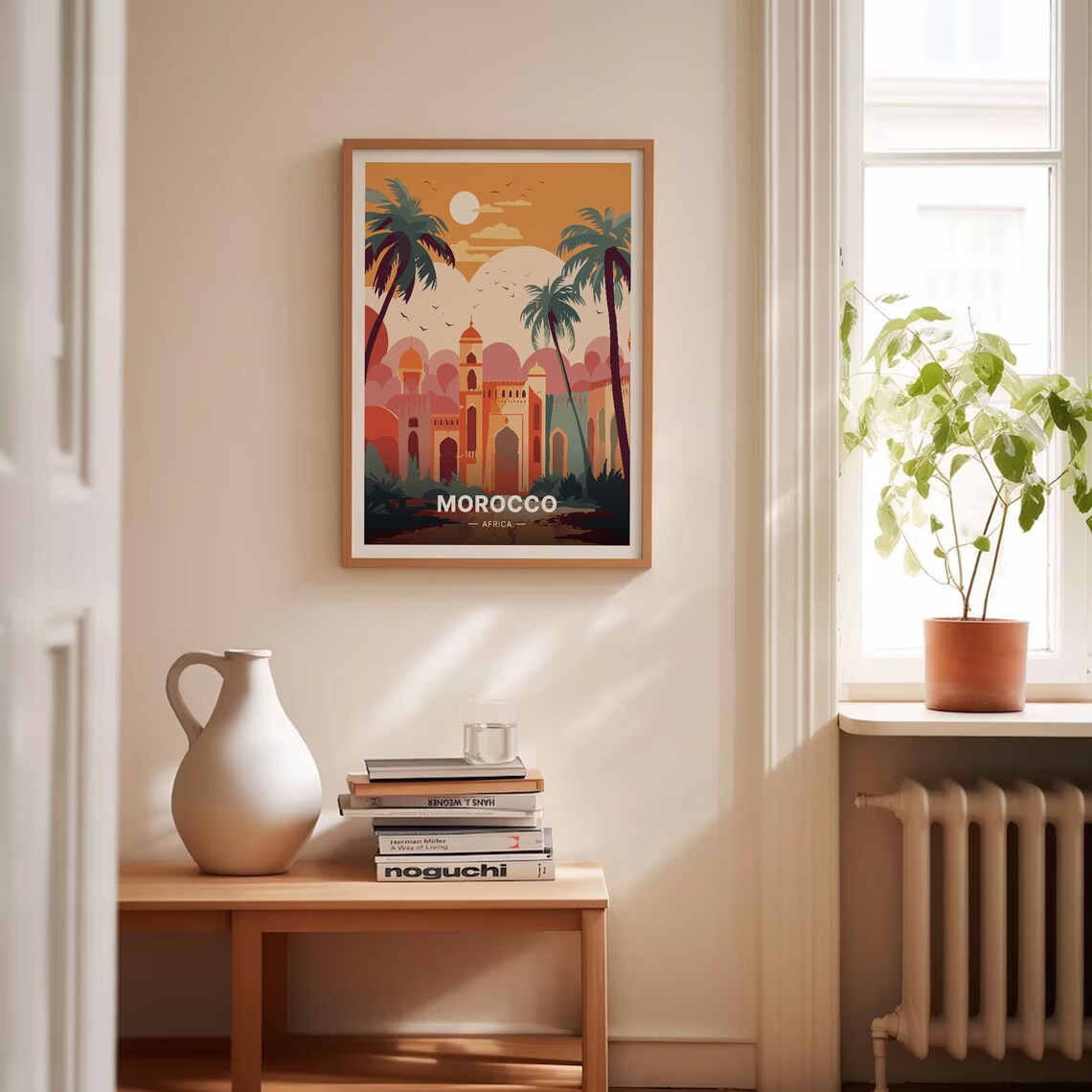 Morocco Marrakech Palace Retro Travel Poster - Image 4