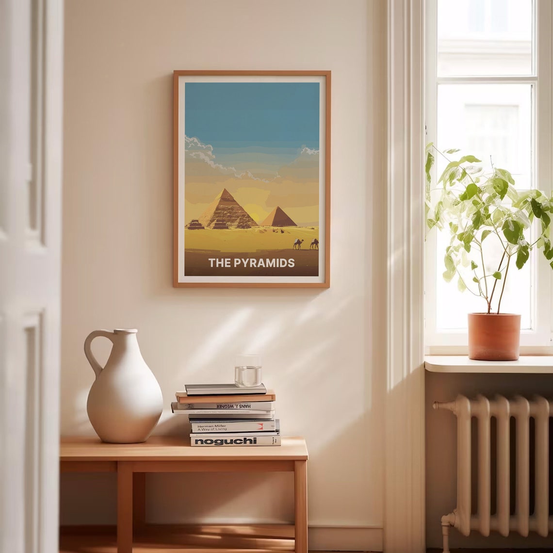 Egypt Pyramids Desert Sunset Golden Dunes Ancient Wonder Poster - Image 4