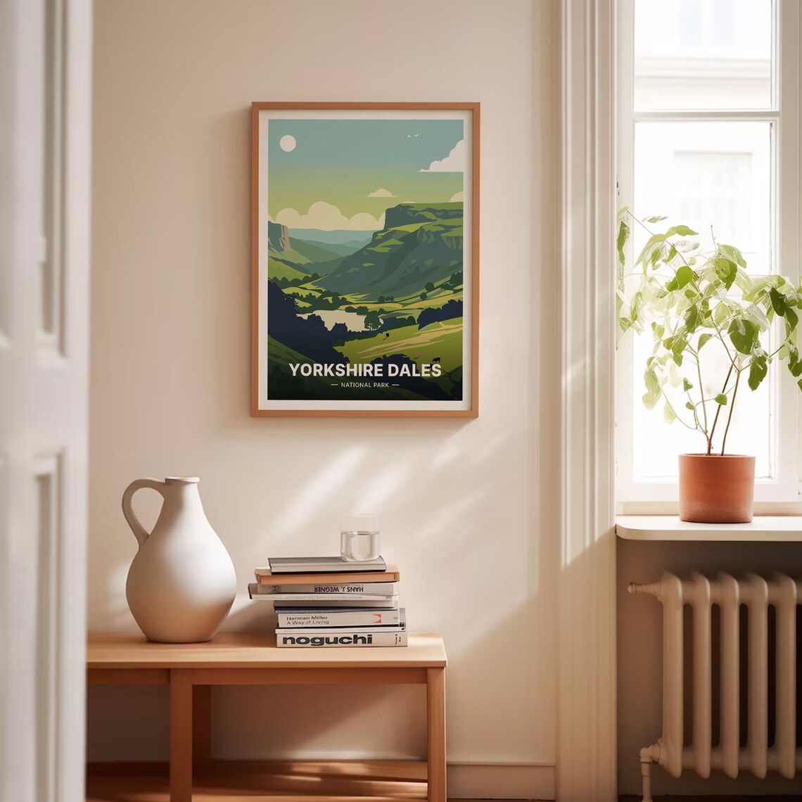 Yorkshire Dales National Park Rolling Green Hills Scenic Travel Poster - Image 4