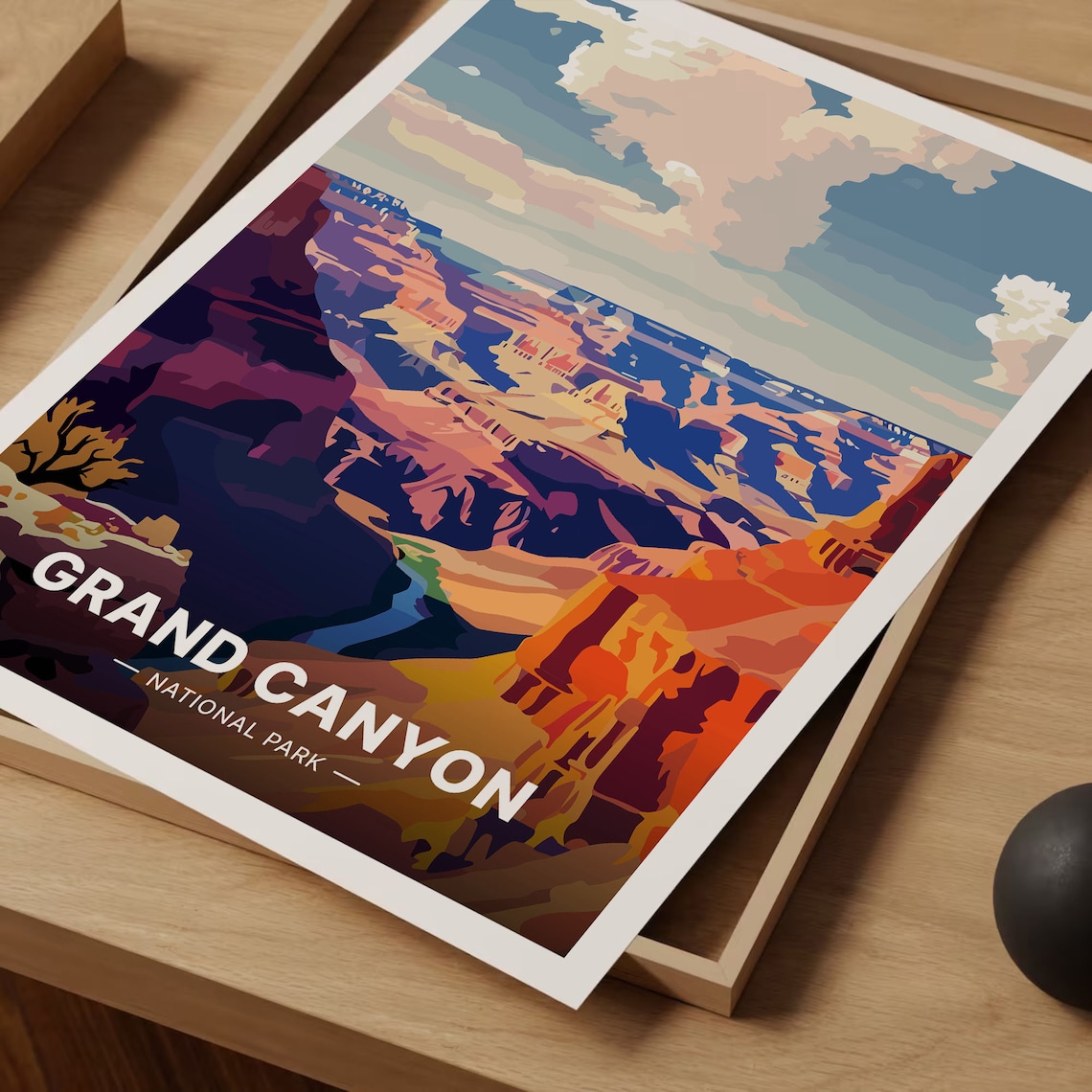 Grand Canyon Travel Poster, Arizona Desert Landscape - Image 3