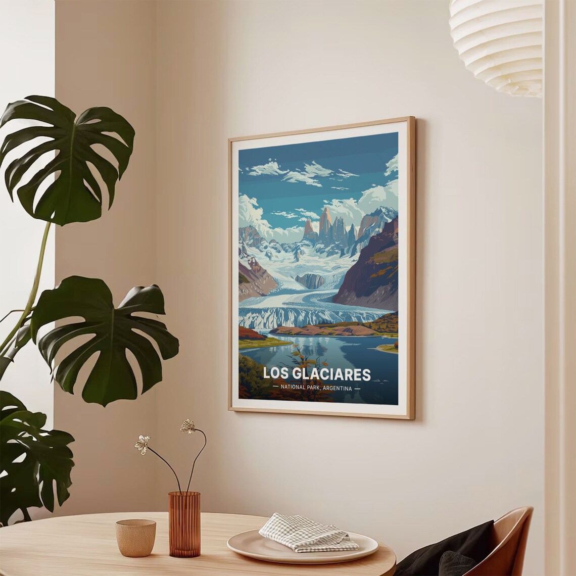 Los Glaciares National Park Argentina Glacier Peaks Travel Poster - Image 2