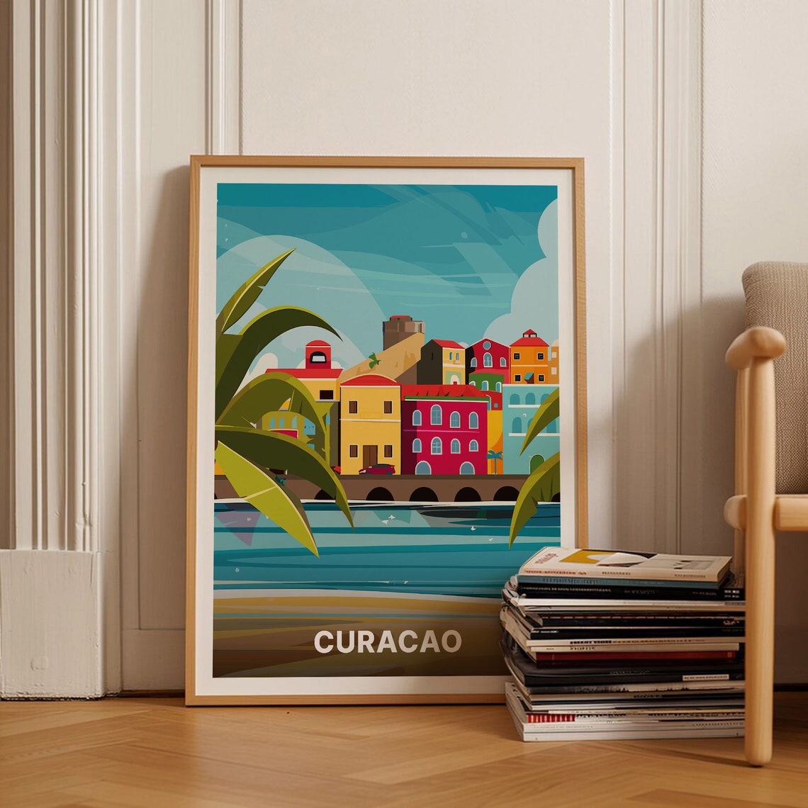 Curacao Travel Poster Tropical Destination Wall Art Home Decor Office Decor Gift For Travelers C20 1651