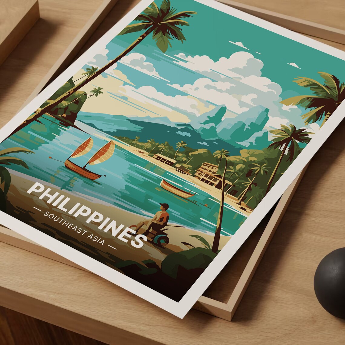 Philippines Travel Poster, Wanderlust Wall Art Print - Image 3