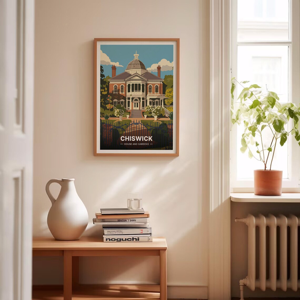 Chiswick House and Gardens London Historic Villa Retro Art Poster - Image 4