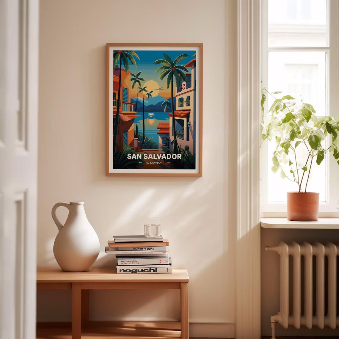 San Salvador Travel Poster, Cityscape Wall Decor - Image 4