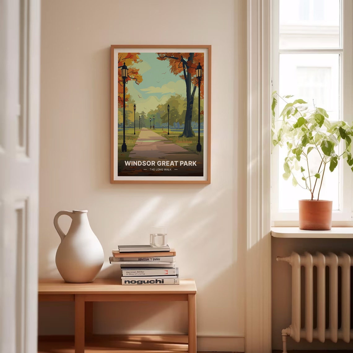 Windsor Great Park Long Walk Autumn Avenue Vintage Travel Poster - Image 4