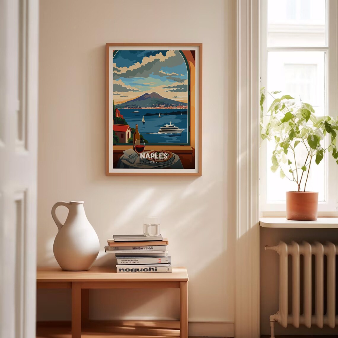 Naples Italy Travel Poster, Cityscape Wall Art - Image 4