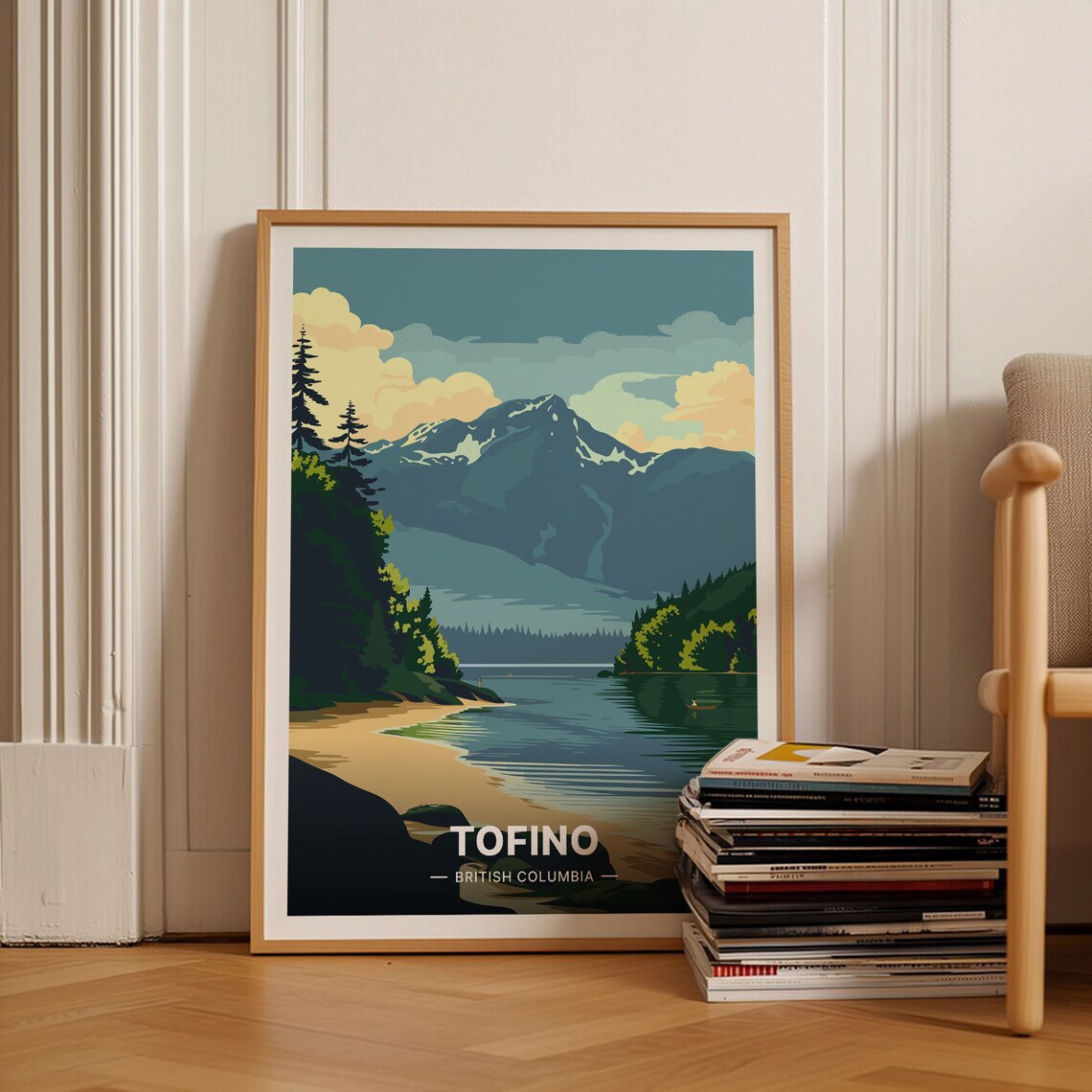 Tofino Canada Traditional Style Travel Poster