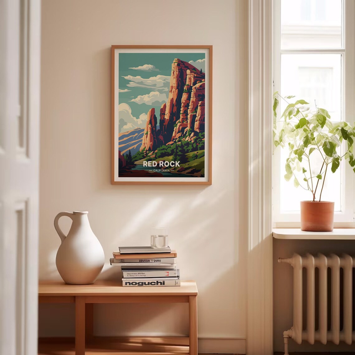 California Red Rock State Park Travel Poster, Canyon - Image 4