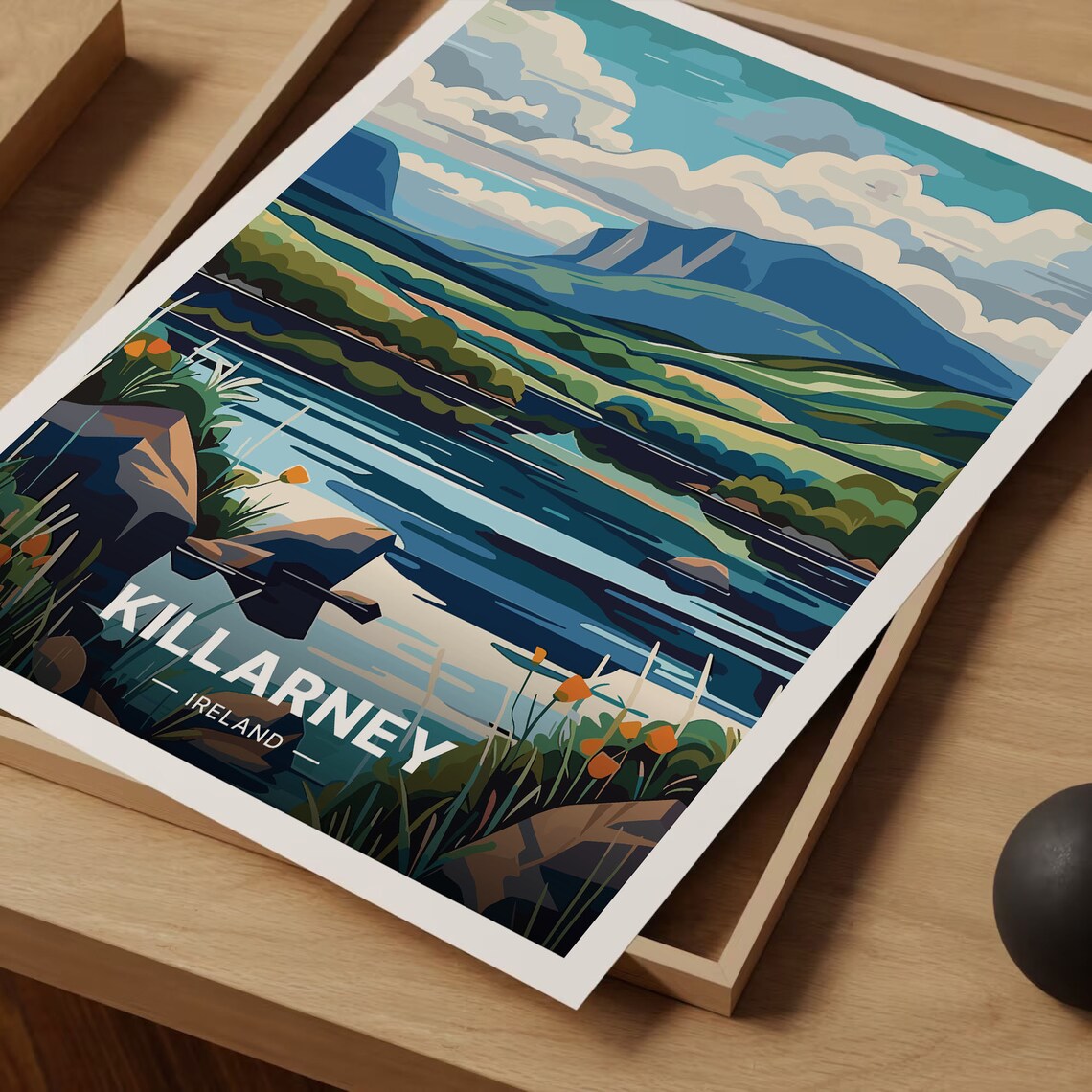 Killarney Ireland Poster Lakes Mountains National Park Nature Art - Image 3