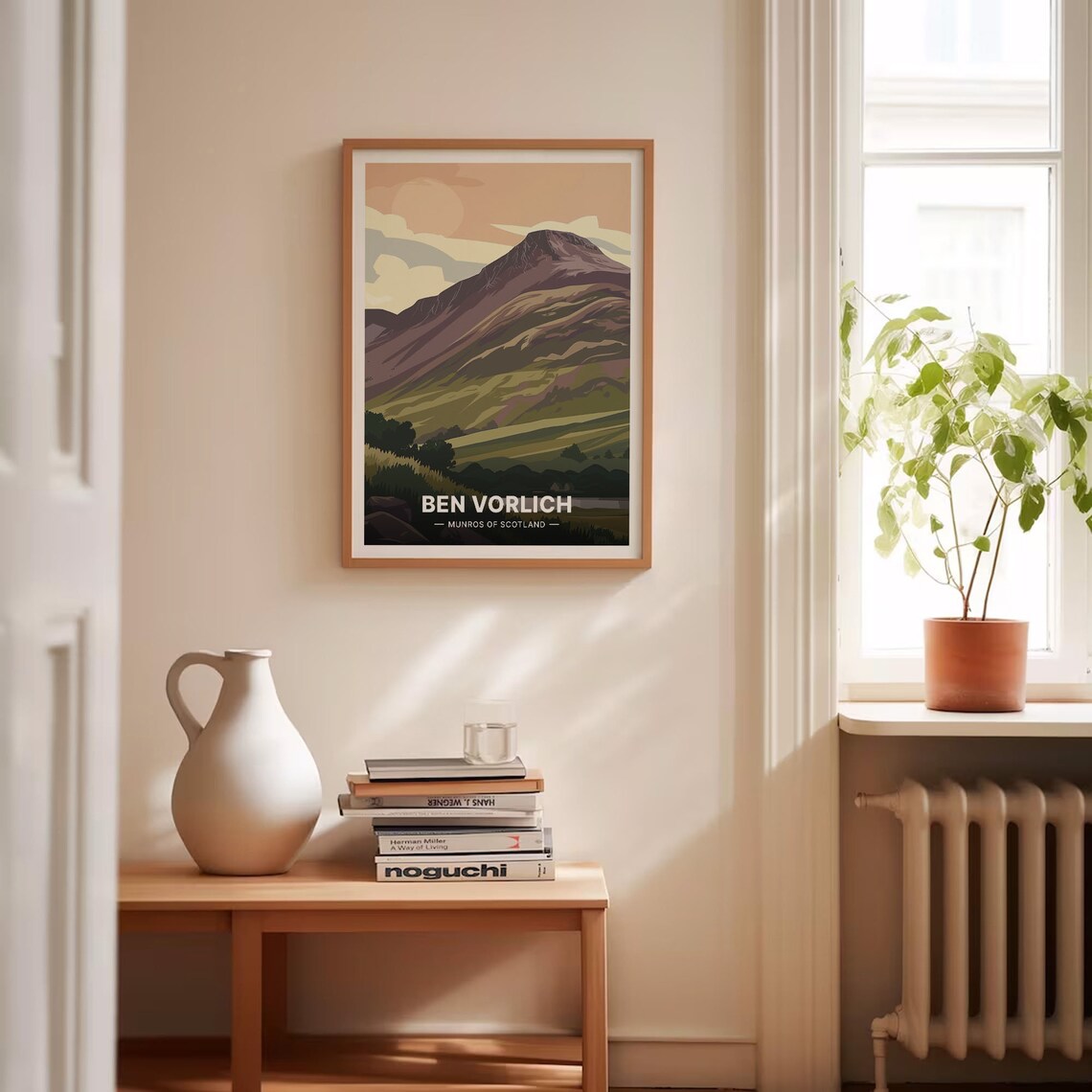 Ben Vorlich Scotland Mountain Sunset Hiking Vintage Travel Poster - Image 4