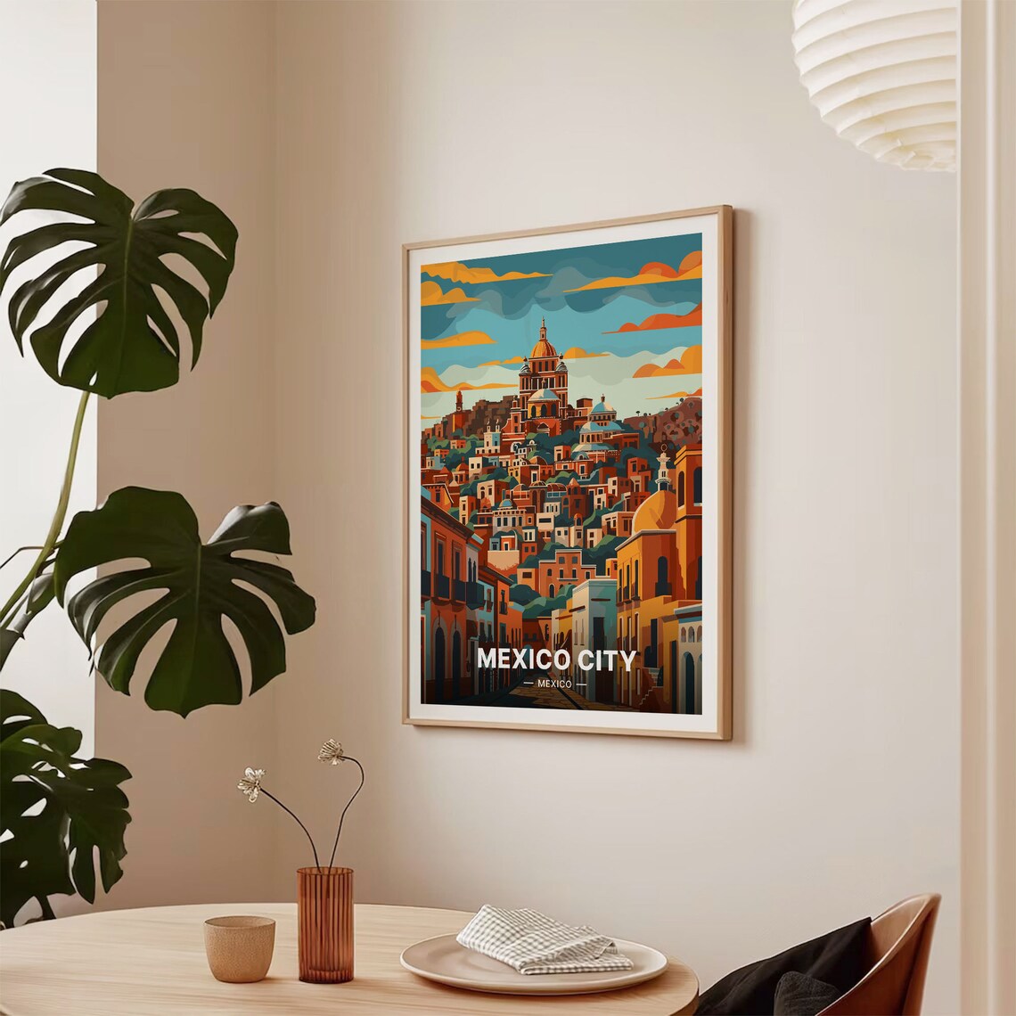 Mexico City Travel Poster, Vibrant Travel Poster - Image 2