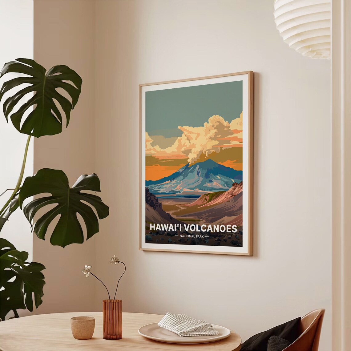 Hawaii Volcanoes National Park Travel Poster, Nature Inspired - Image 2