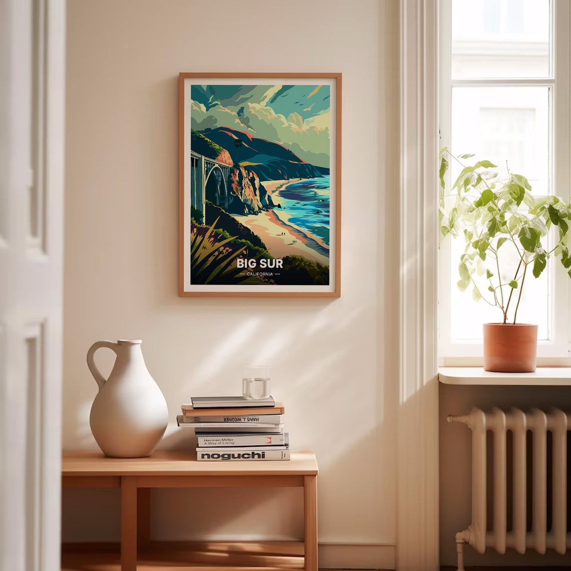 Big Sur California Bixby Creek Bridge Coastline Travel Poster - Image 4