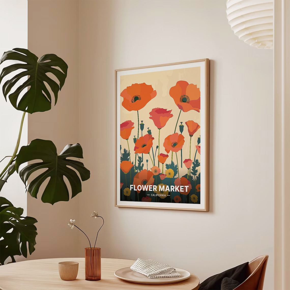California Poppy Travel Poster, Floral Botanical Art Print - Image 2