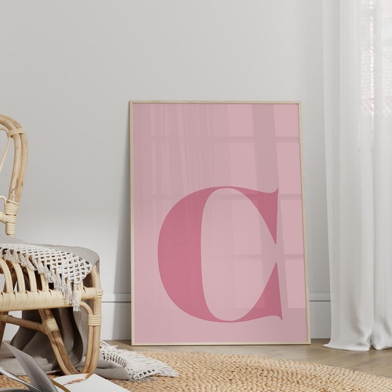 Letter C Poster, Alphabet Art For Nursery