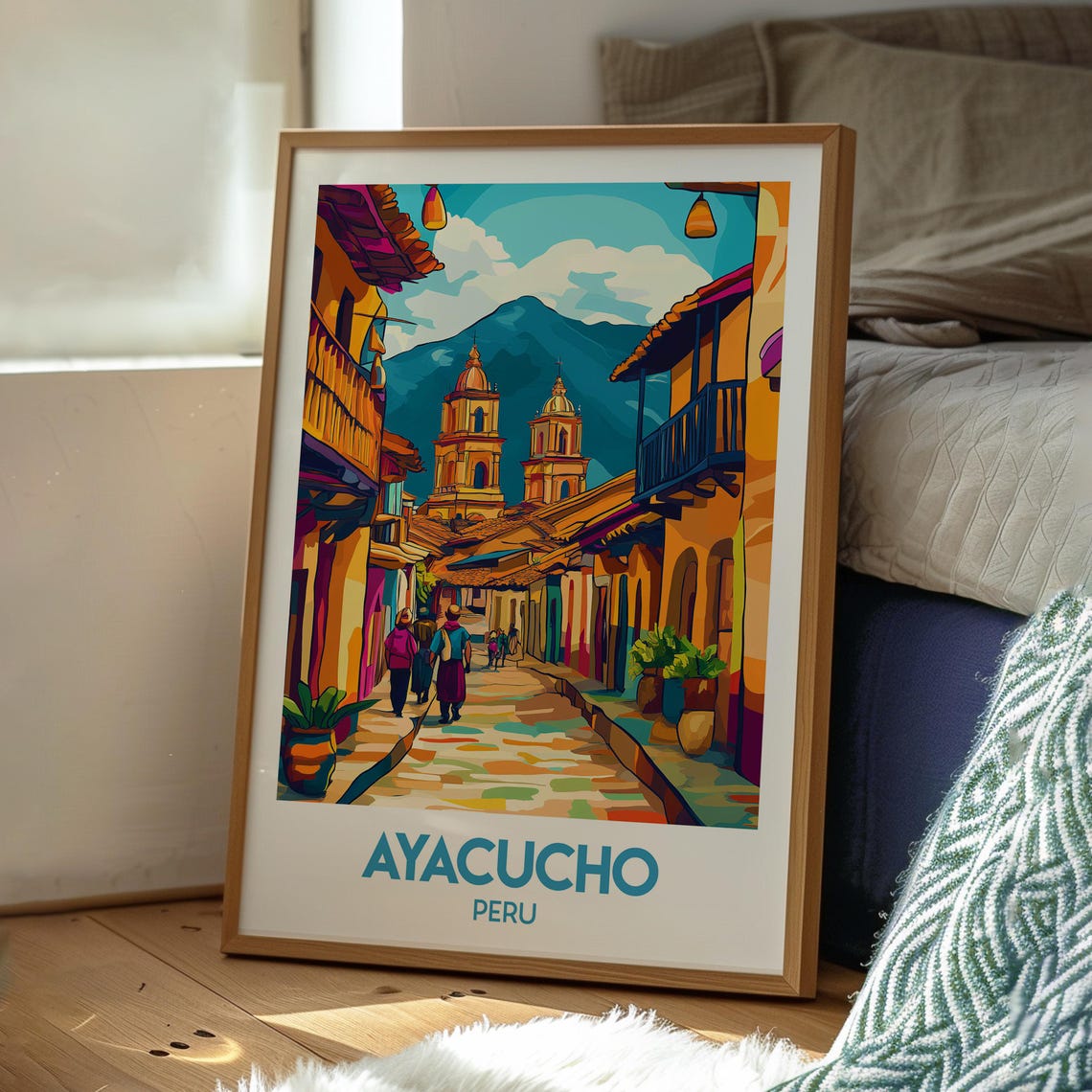 Ayacucho Poster Art Peru Travel Print Wall Backpacking South America - Image 3