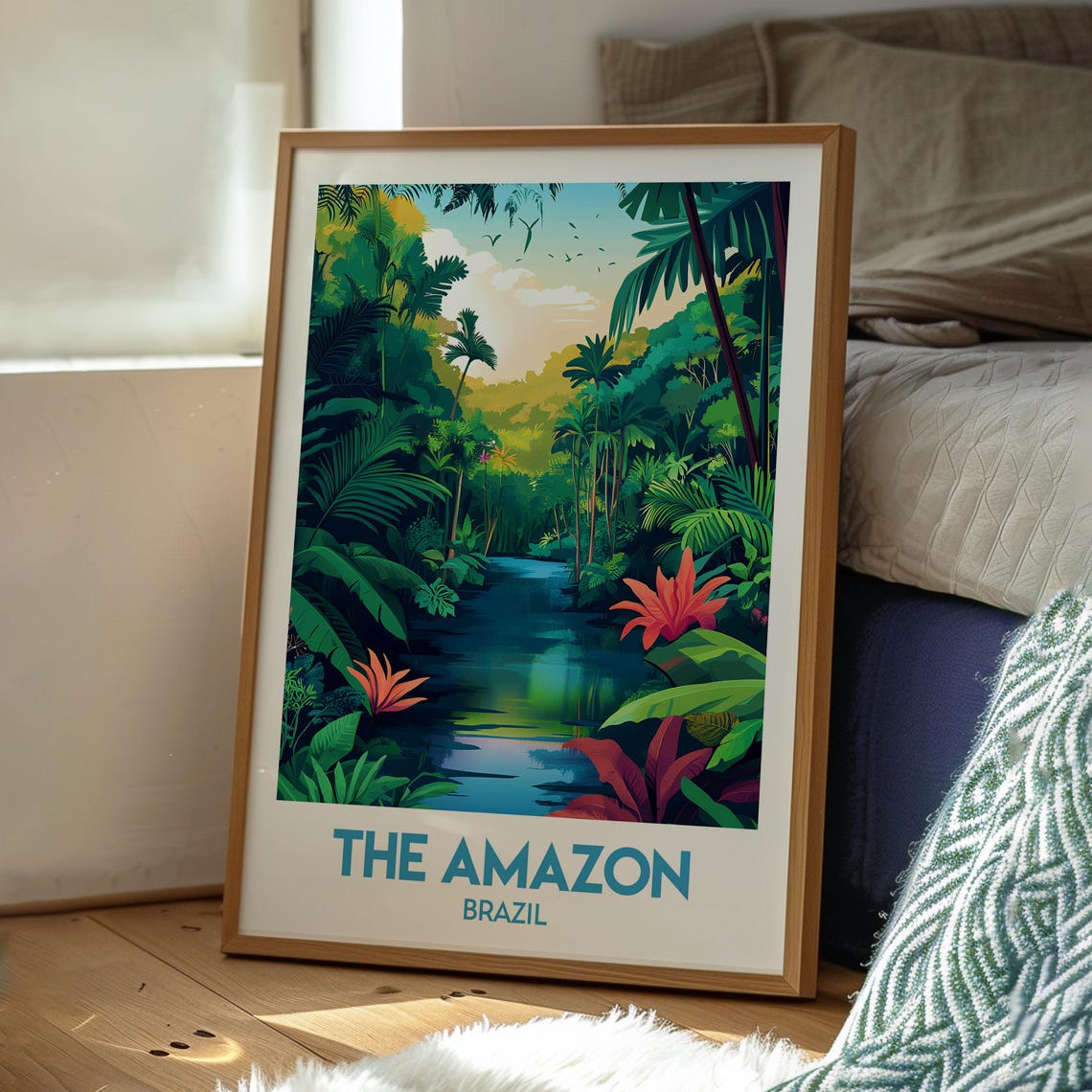 Amazon Rainforest Poster The Wall Art River Print Brazil South America - Image 3