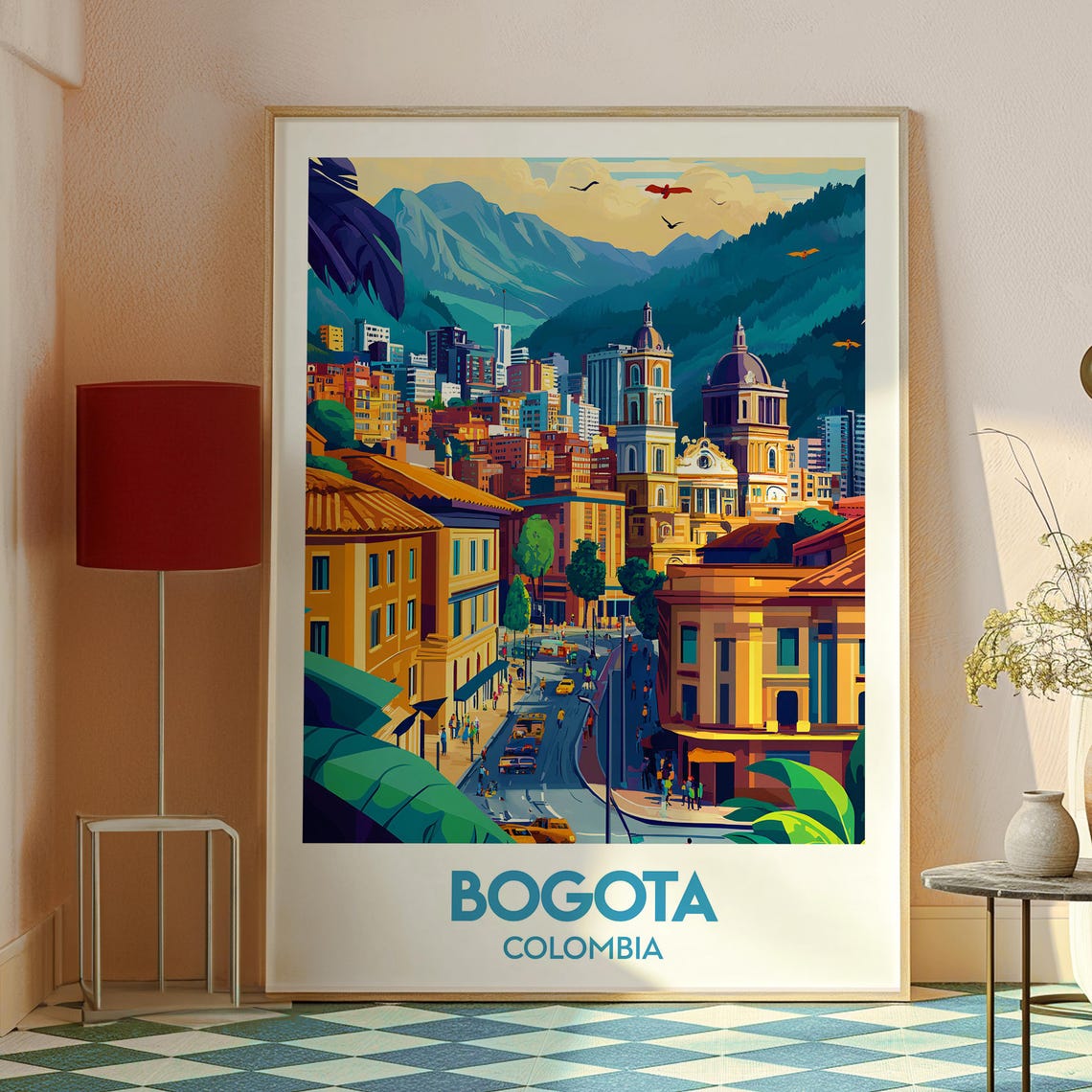 Bogota Poster Art Colombia Travel Print Wall Backpacking South America - Image 2