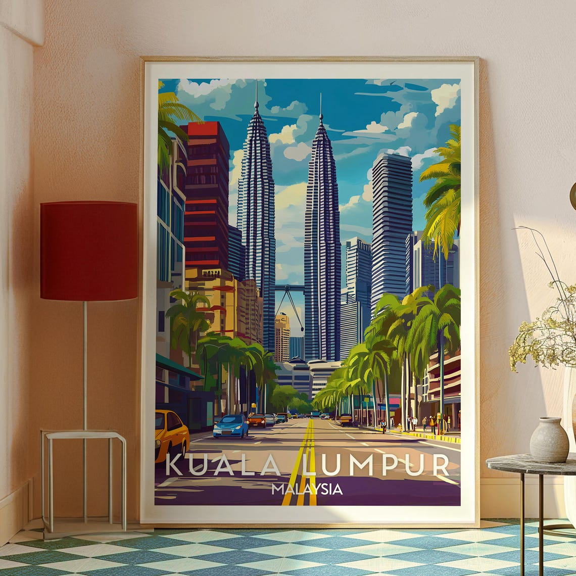 Kuala Lumpur Print Malaysia Wall Art Poster Kl Travel Backpacking Petronas Towers - Image 2