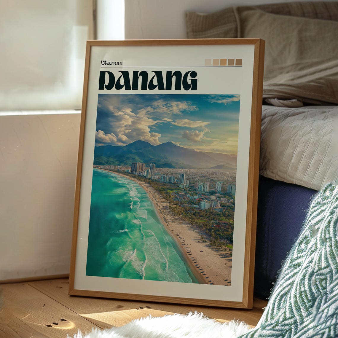 Da Nang Print Vietnam Wall Art Poster Travel Coastal Se Asia Backpacking - Image 3