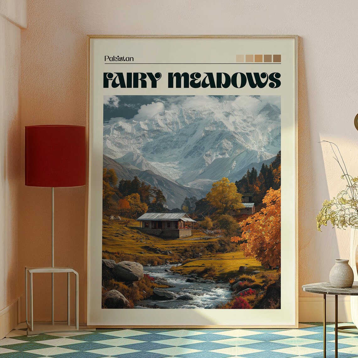 Fairy Meadows Travel Poster, Pakistan Mountains - Image 2