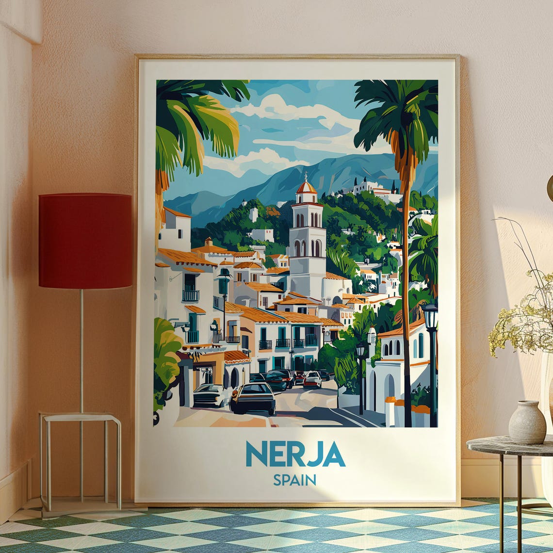 Nerja Travel Poster, Costa del Sol Coastal Print - Image 2