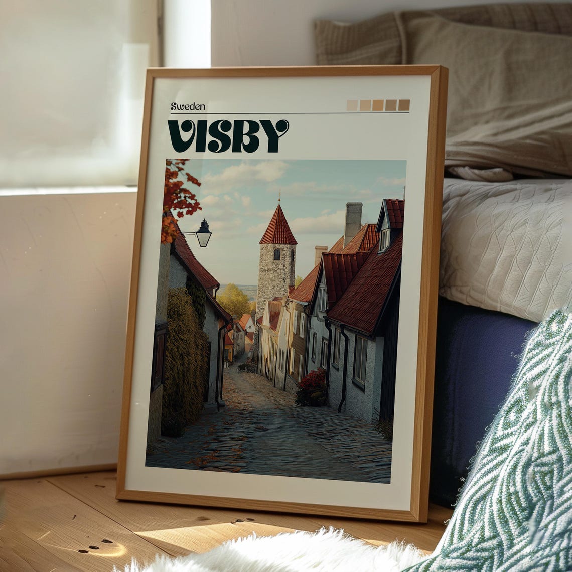 Visby Travel Poster, Gotland Sweden Art Print - Image 3