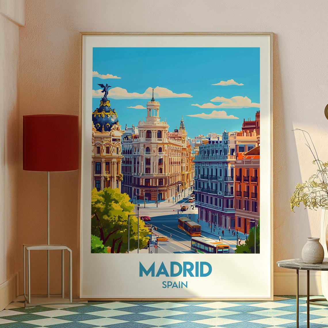 Madrid Travel Poster, Spain Vacation Wall Art - Image 2