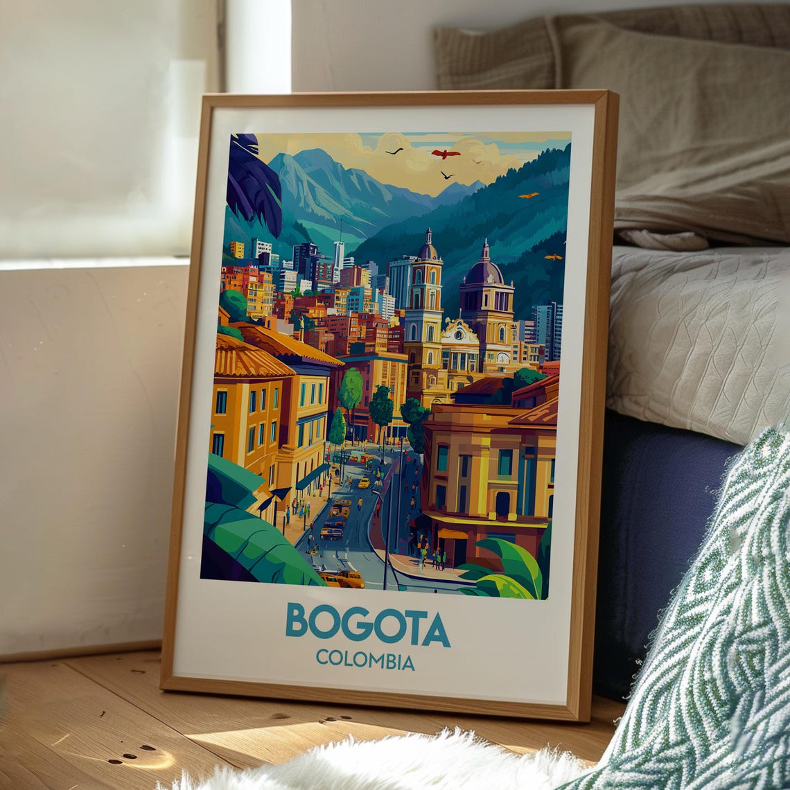 Bogota Poster Art Colombia Travel Print Wall Backpacking South America - Image 3