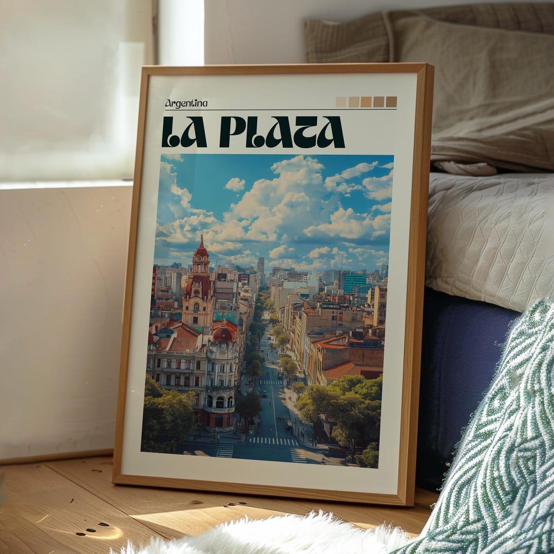 La Plata Travel Print Argentina Wall Art Buenos Aires Poster Gift For Traveller - Image 3