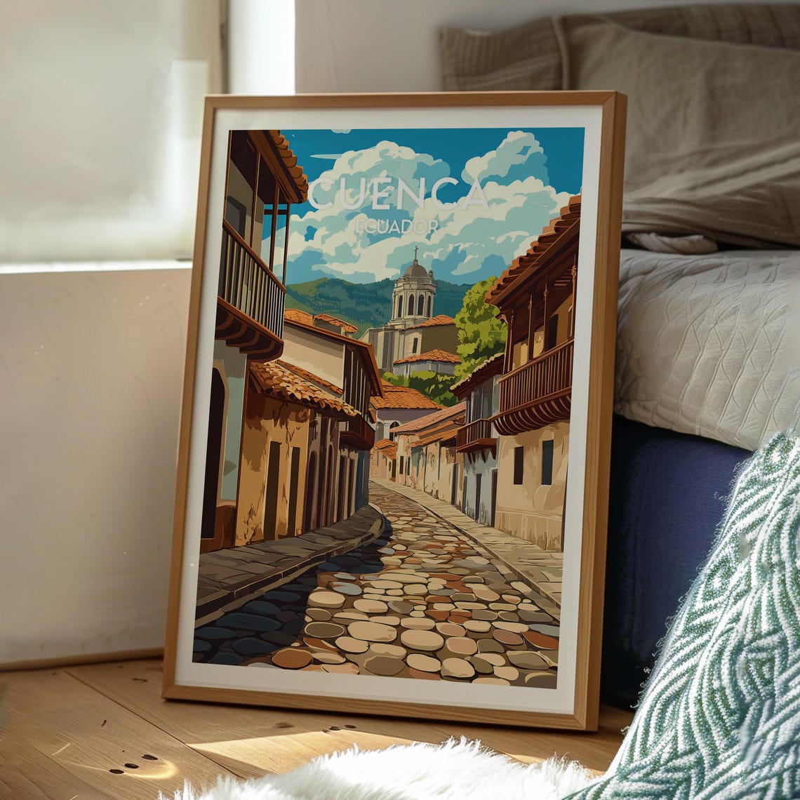 Cuenca Poster Ecuador Art Travel Print Wall Backpacking South America - Image 3