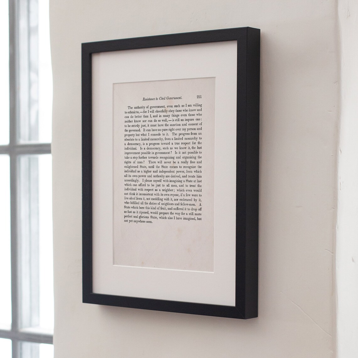 Henry David Thoreau Resistance To Civil Government 1849 Page Art Print - Image 3