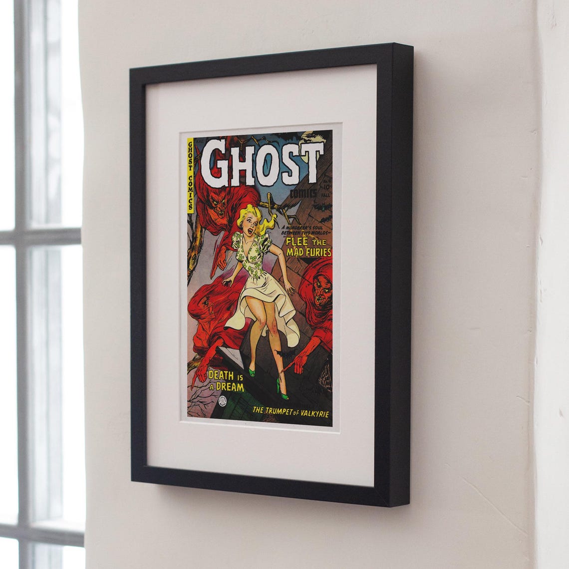 Ghost Comics No 4 Cover Fall Horror Comic Flee The Mad Furies Poster - Image 4