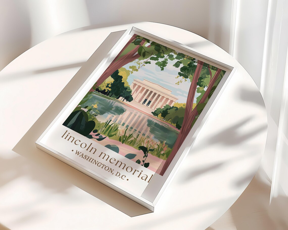 Lincoln Memorial Washington DC Art Print - Image 3