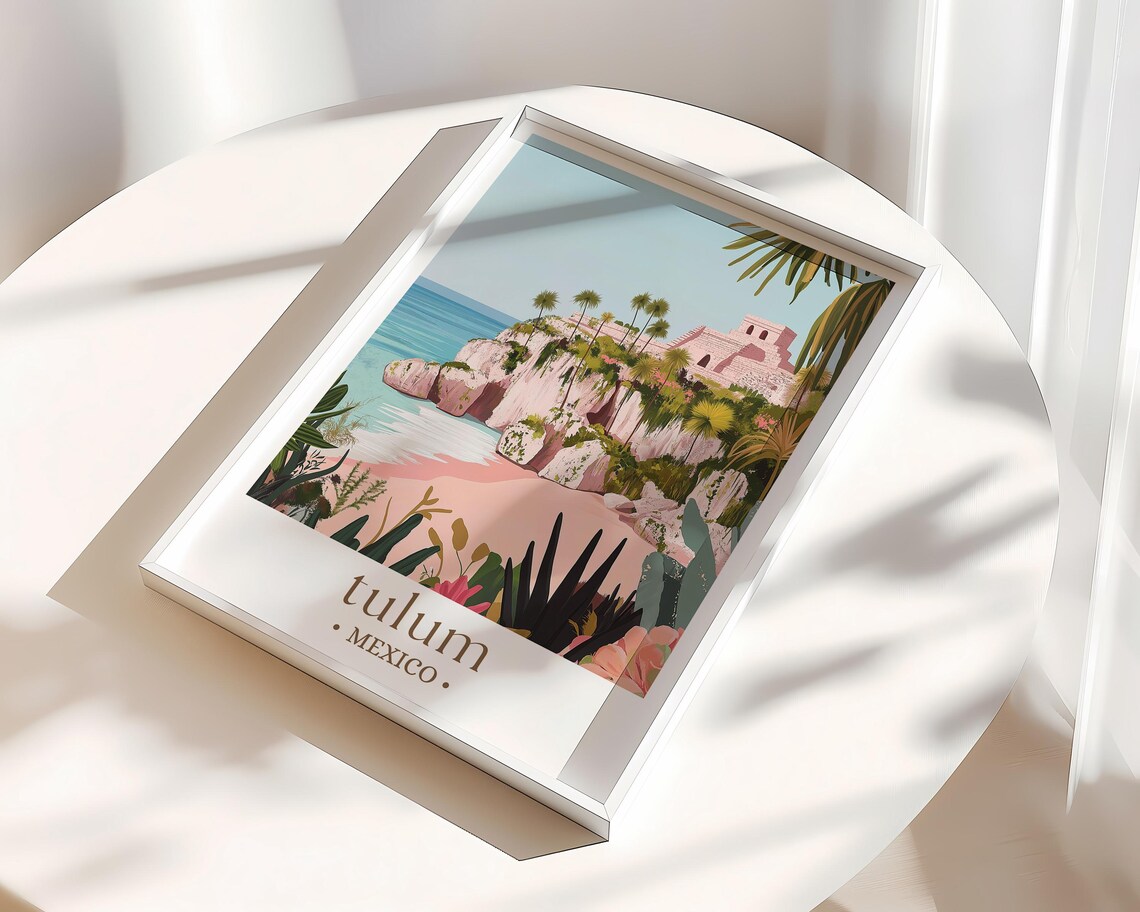 Tulum Travel Poster, Art Lovers Wall Art Print - Image 3