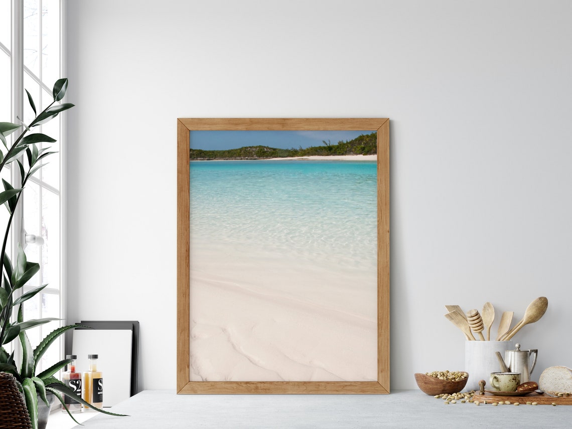 Crystal Clear Shallow Water Over Soft White Sand Beach Poster - Image 2
