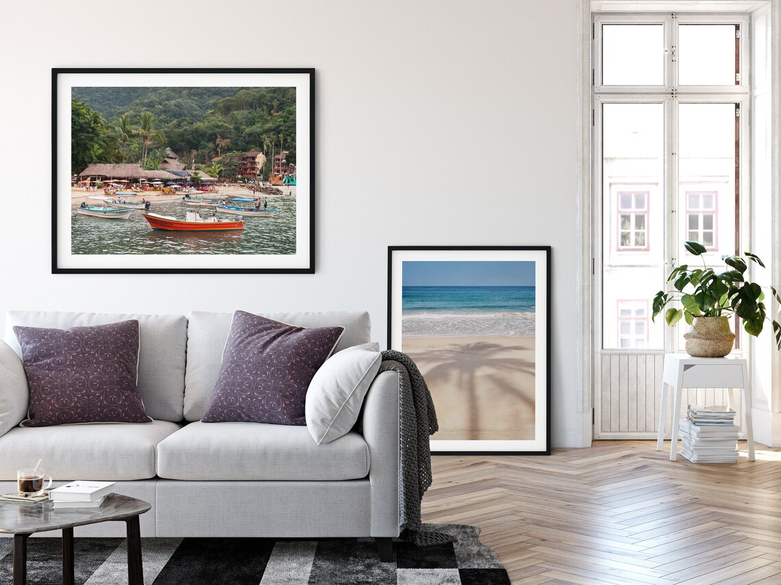 Palm Tree Print Beach Coastal Tropical Wall Art Decor Large Palm Tree Poster Beach Photography Palm Tree Art - Image 2
