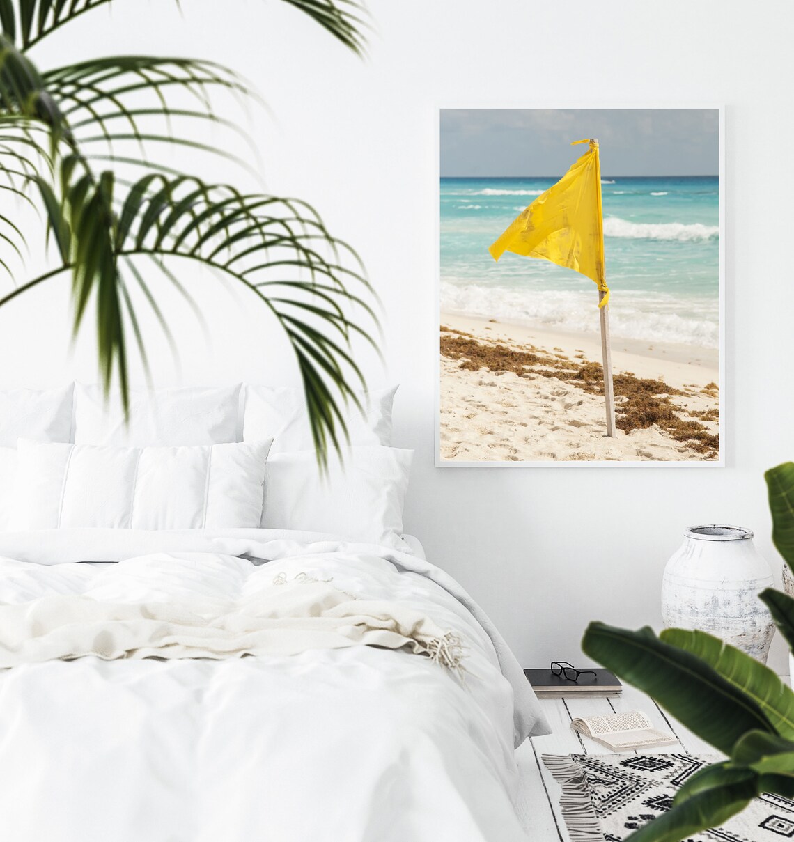 Beach Surf Mexico Travel Poster, Coastal Wall Art