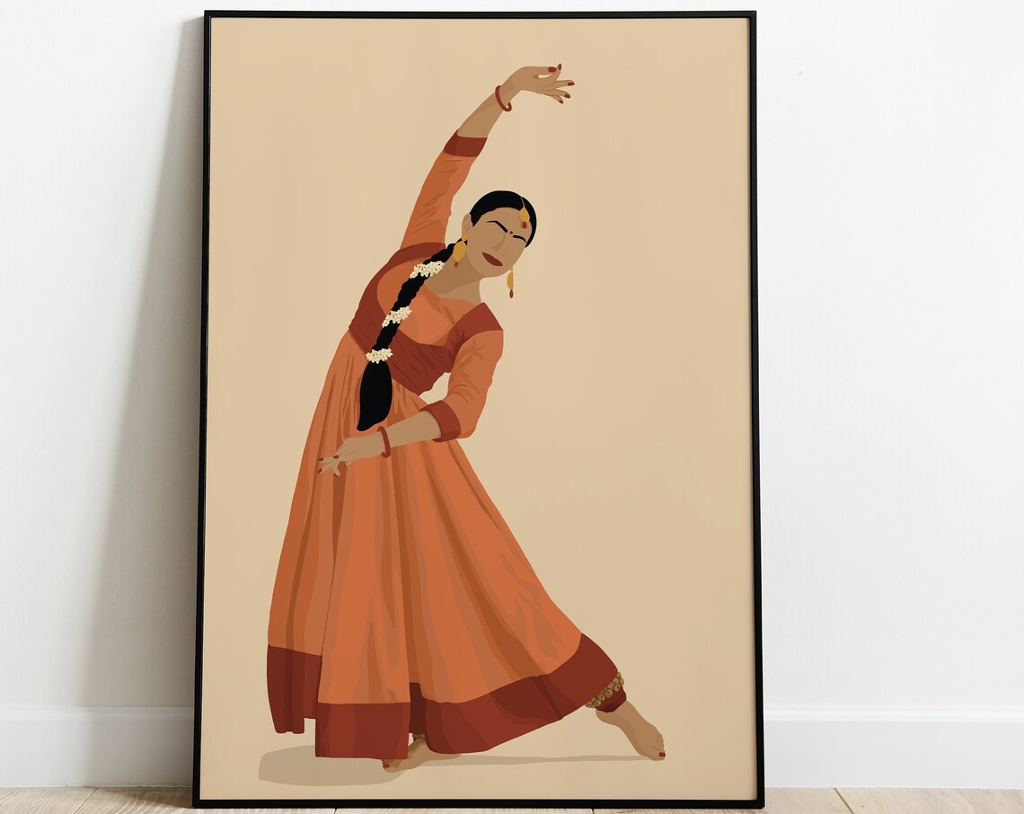 Kathak Dancer Print, South Asian Art