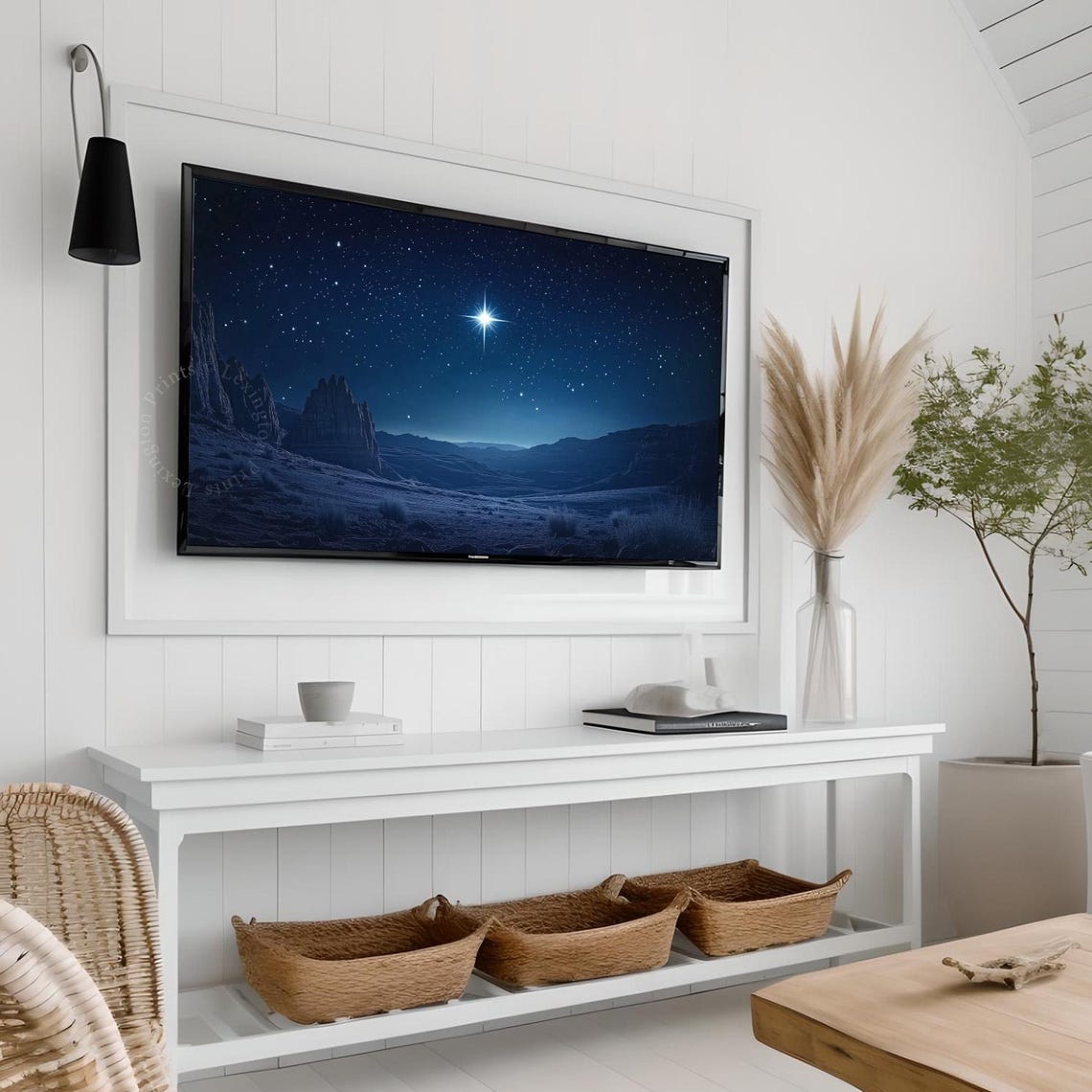 Christmas Star Christmas Tv Art Frame Tv Art Winter Holiday Decor Christian Tv Art Nativity Star Tv Art Christian Home Decor 937 - Image 8