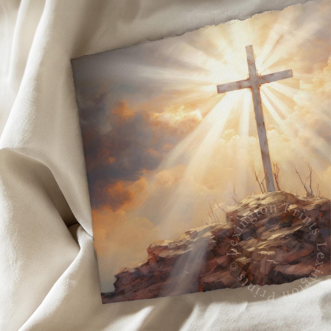 Christian Wall Art Christian Cross Art Art Christian Print Religious Art Oil Painting Vintage Christian Painting Jesus Art 382 - Image 7