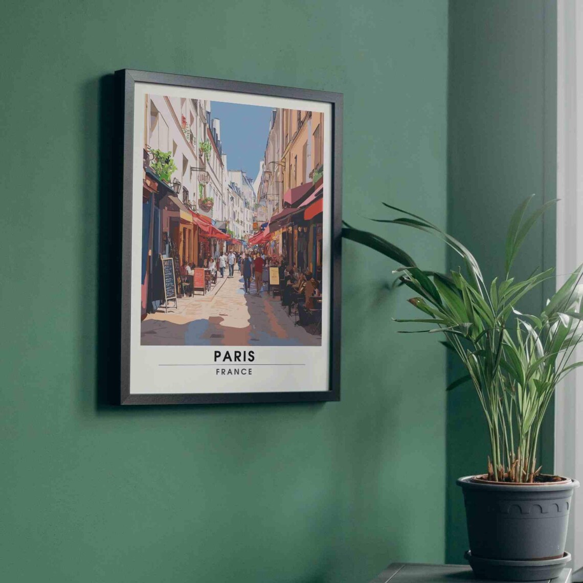 Paris Rue Mouffetard Travel Poster Art Print - Image 4